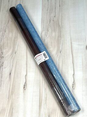 VTG INNISBROOK Wraps 2pk GIFT WRAP 36 sq ft RODEO DRIVE DUO Denim Leather NIP